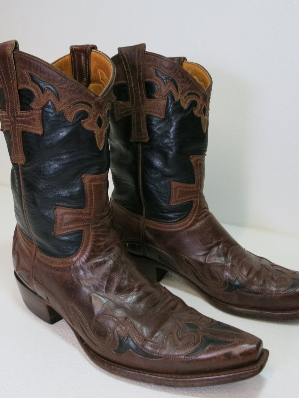 Old Gringo Cross Snip Toe Leather Western Cowgirl Cowboy Boots Footwear Mexico 9 - Picture 2 of 7